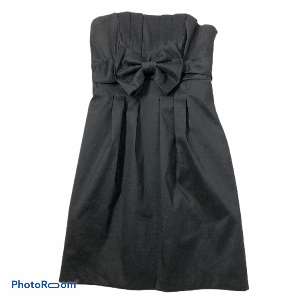 Vintage Jessica McClintock Strapless Black Dress